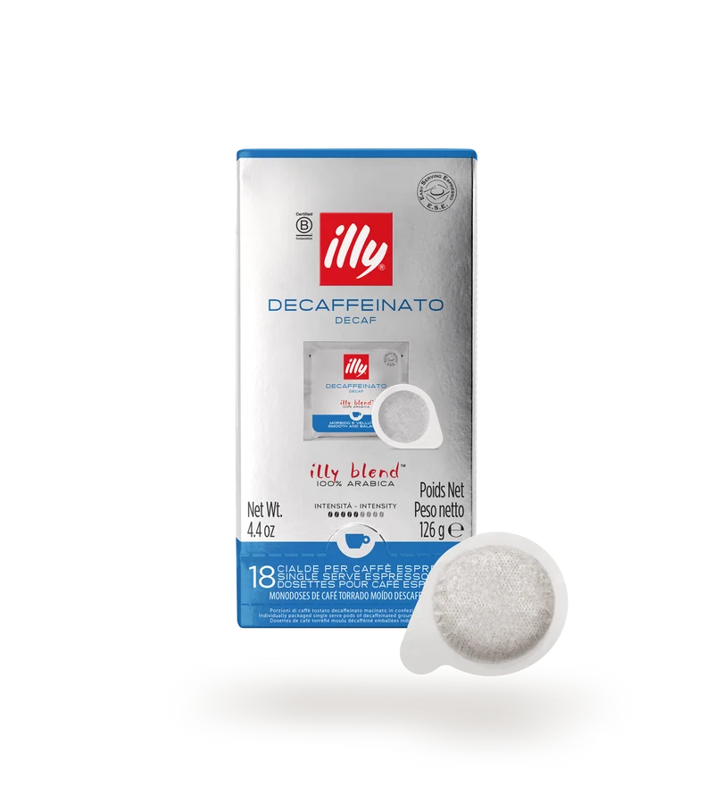 illy Decaf entkoffeiniert E.S.E. Kaffeepads, 18 Pads